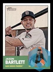 2012 Topps Heritage SP #442 Jason Bartlett Padres